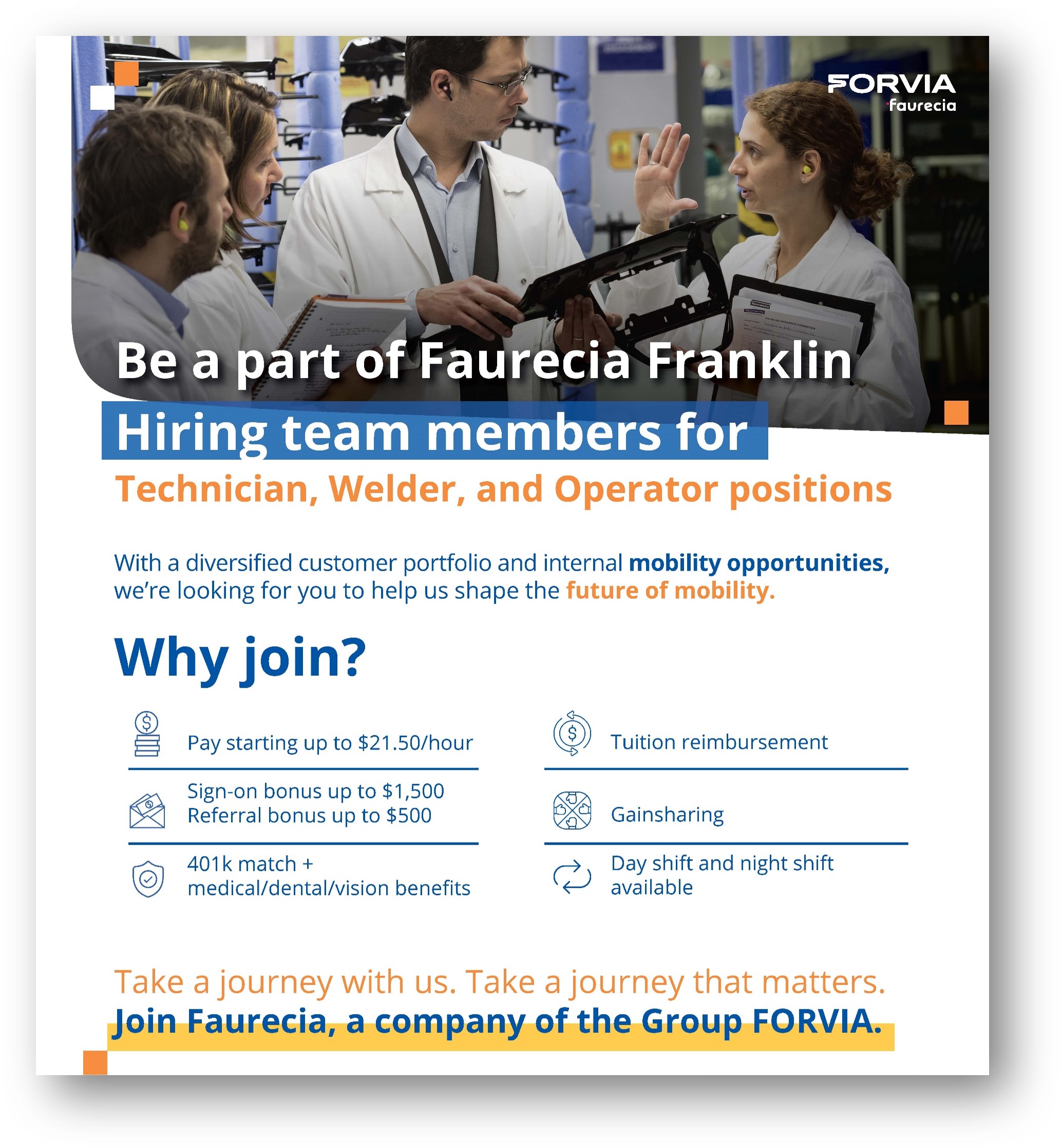 Join Faurecia Clean Mobility Franklin OH FAURECIA USA